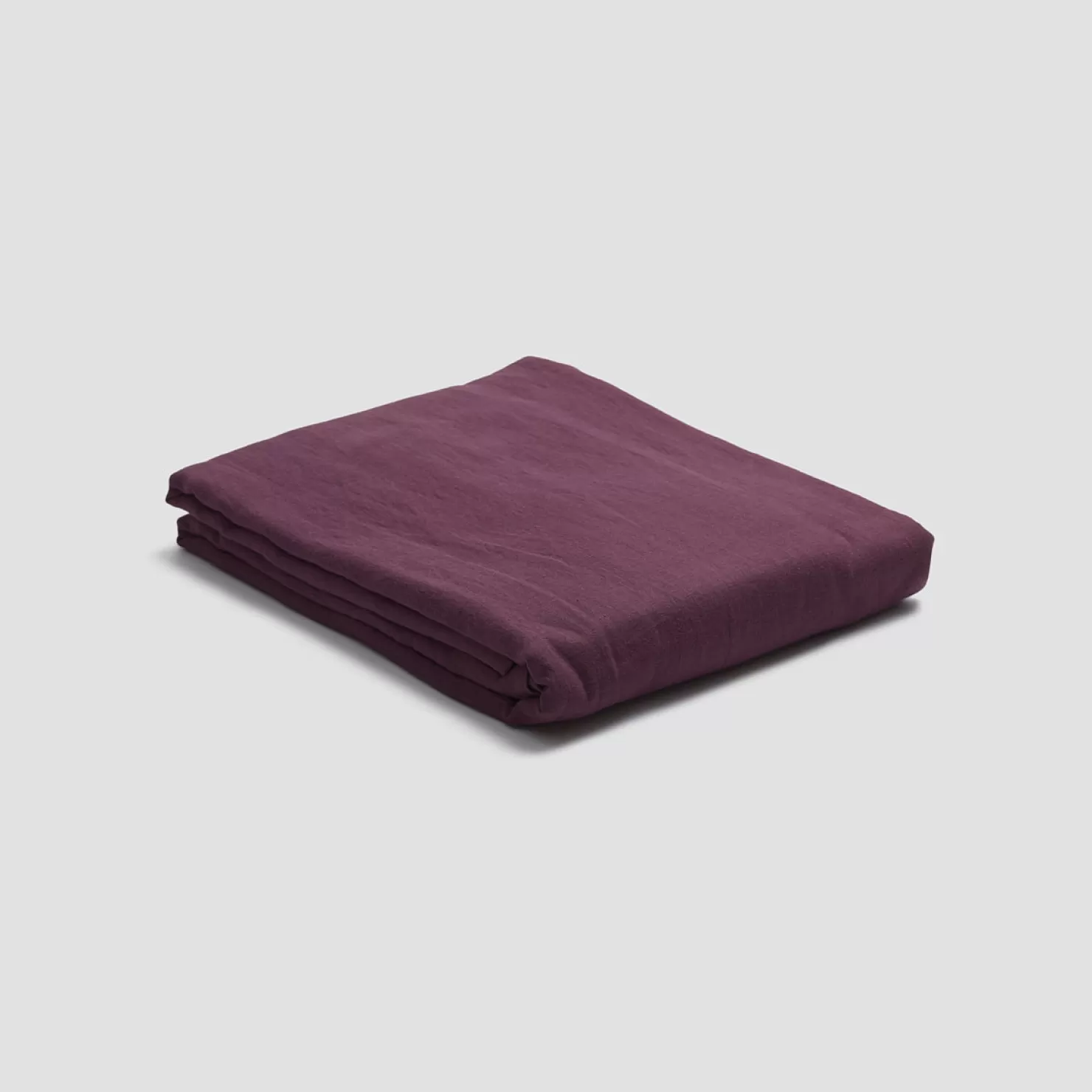 Piglet in Bed Berry 100% Linen Flat Sheet