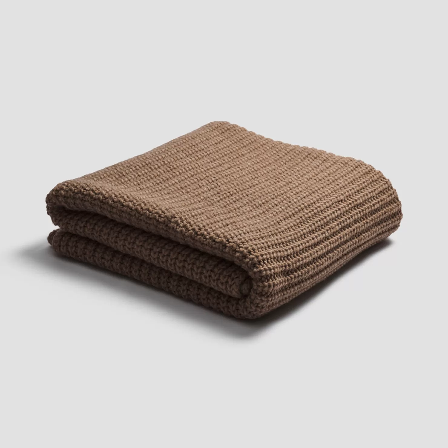 Kids Piglet in Bed Caramel Wool Knit Throw