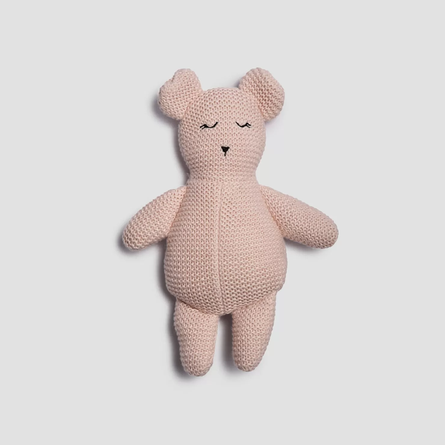 Kids Piglet in Bed Knitted Teddy bear