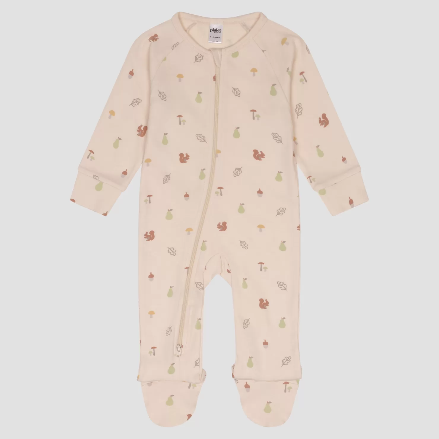 Kids Piglet in Bed Long Sleeve Sleepsuit