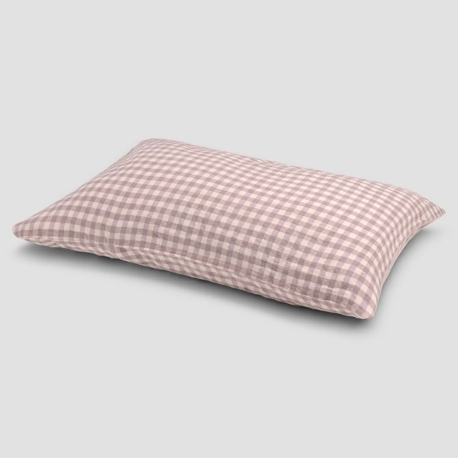 Piglet in Bed Gingham 100% Linen Pillowcases (Pair)