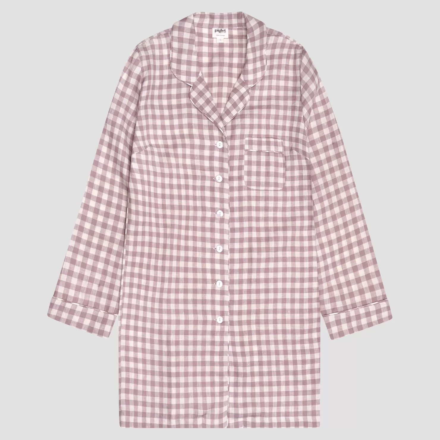 Women Piglet in Bed Linen Night Shirt