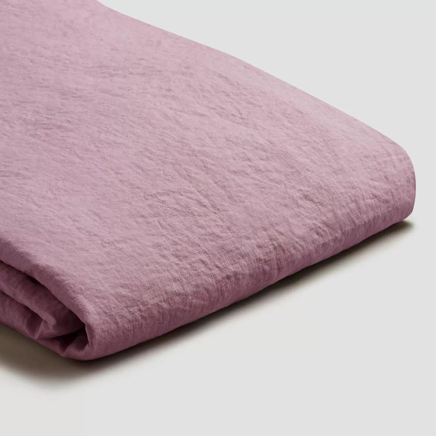 Piglet in Bed Raspberry 100% Linen Flat Sheet