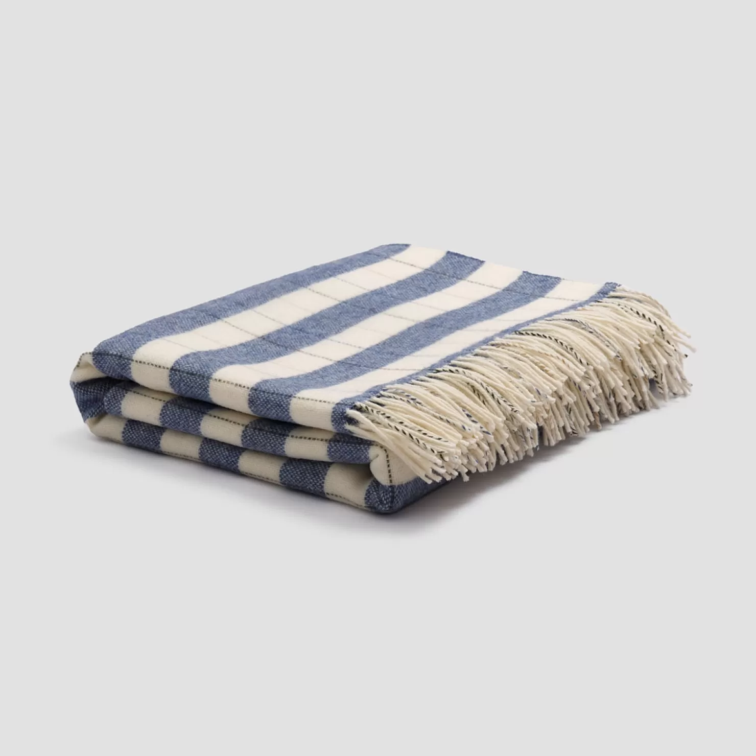 Kids Piglet in Bed Stripe Wool Blanket